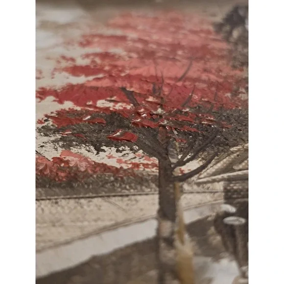 Burnett Paris Eiffel Tower Oil Painting - Picture 6 of 11